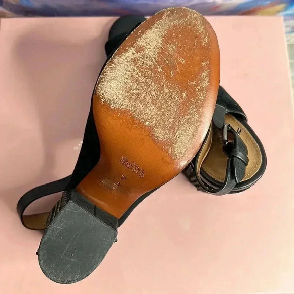 Coach Black Slingback Sandals - Picture 6 of 8